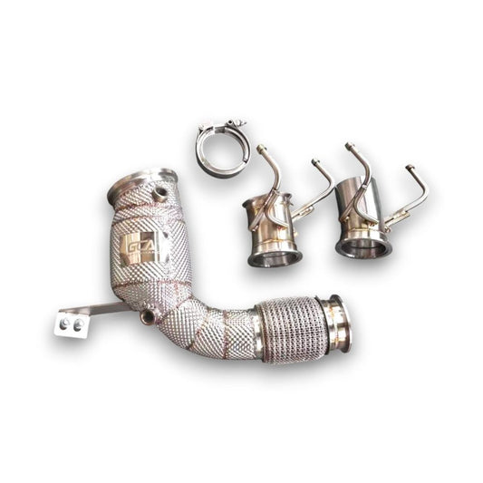 2023+ BMW X1/X2 Downpipe | U10/U11 B46/B48 - Yes Heat Shield / 200 Cell Euro 6 Sport High Flow Cat - Downpipes