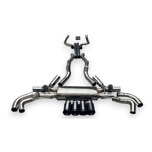 2019 + Bmw X7 M50I/M60I Valved Sport Exhaust System | G07 Stainless Steel / Chrome Tips