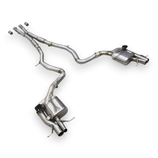 2021 + Mercedes S580 Valved Sport Exhaust System | W223 Stainless Steel Exhaust / Chrome Tips Exhausts