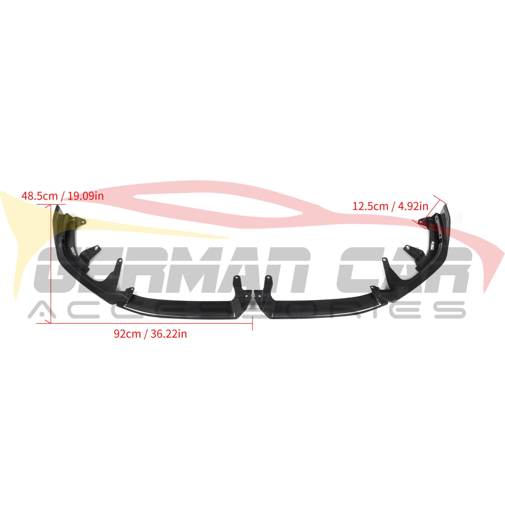 2024 + BMW 5-Series Carbon Fiber M Performance Style Front Splitters | G60 Front Lips/Splitters