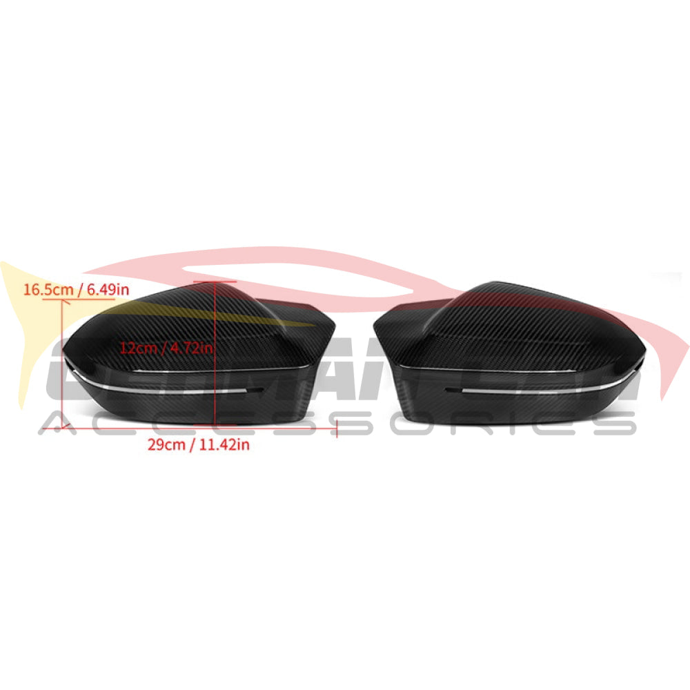 2024 + BMW 5-Series/M5 Carbon Fiber M Style Mirror Caps | G60/G90 Mirror Caps