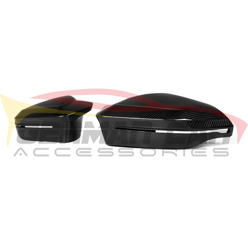 2024 + BMW 5-Series/M5 Carbon Fiber M Style Mirror Caps | G60/G90 Mirror Caps