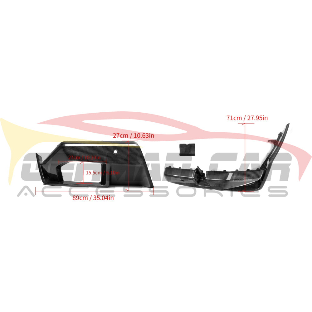 2024 + BMW M5 Carbon Fiber M Performance Style Rear Diffuser | G90 Rear Diffusers