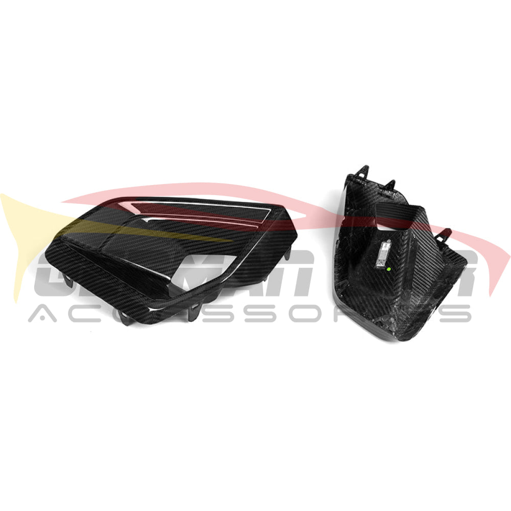 2024 + BMW X5 M Performance Style Carbon Fiber Lower Air Ducts | G05 LCI Additional Accessories