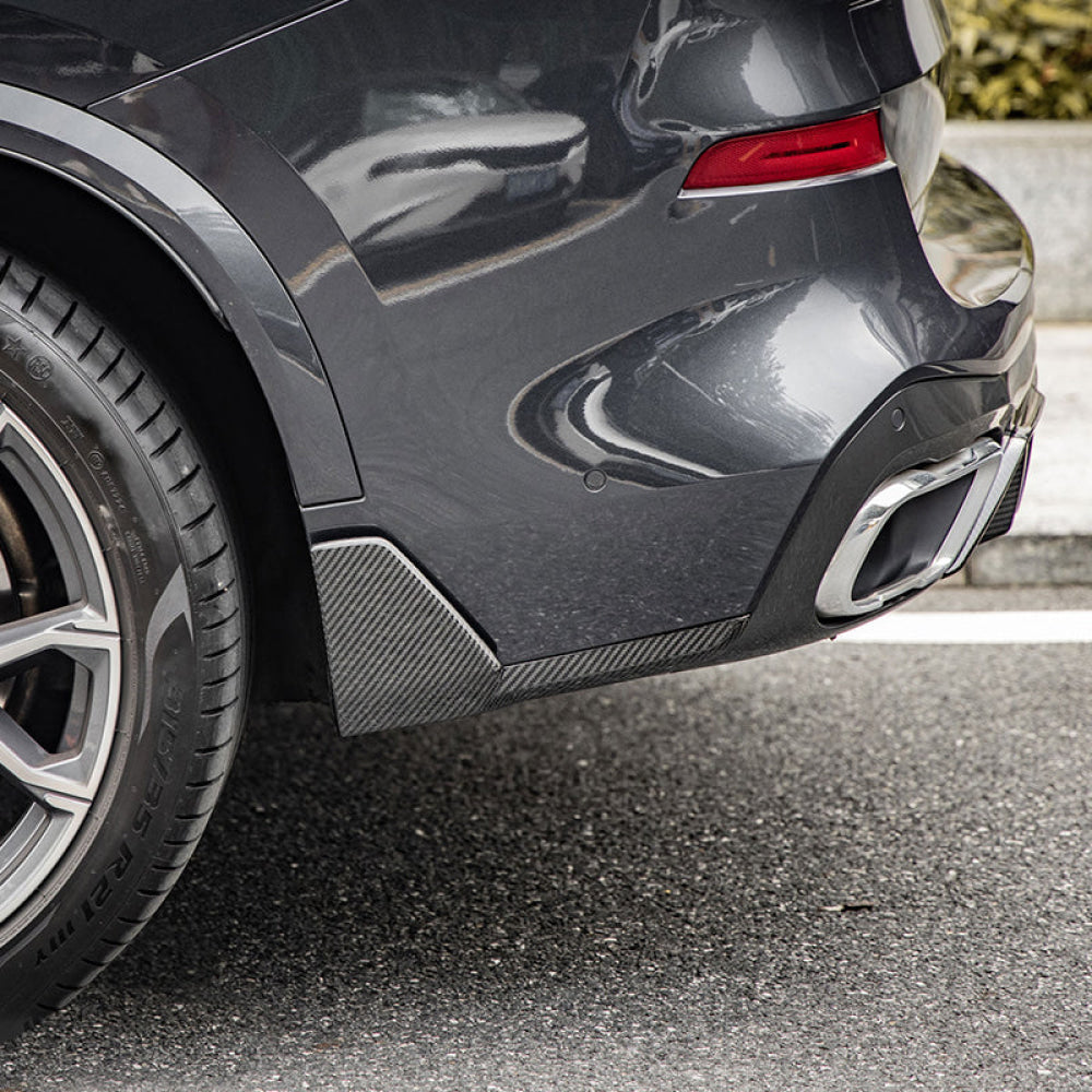 2024 + BMW X5 M Performance Style Carbon Fiber Rear Splitters | G05 LCI Additional Accessories