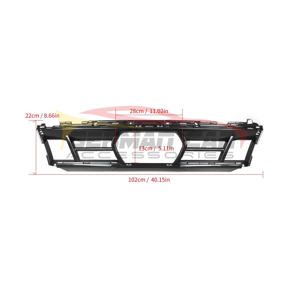 2024 + BMW X5 S Style Carbon Fiber Front Lower Grille | G05 LCI Additional Accessories