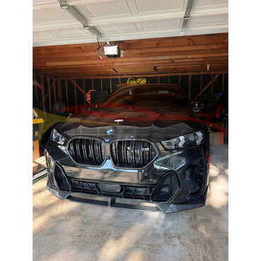 2024+ BMW X6 M Performance Style Carbon Fiber 2 Piece Front Lip | G06 LCI - Front Lips/Splitters