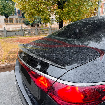 2024 + Mercedes-Benz E-Class V2 Style Carbon Fiber Trunk Spoiler | W214 Rear Trunk Spoilers