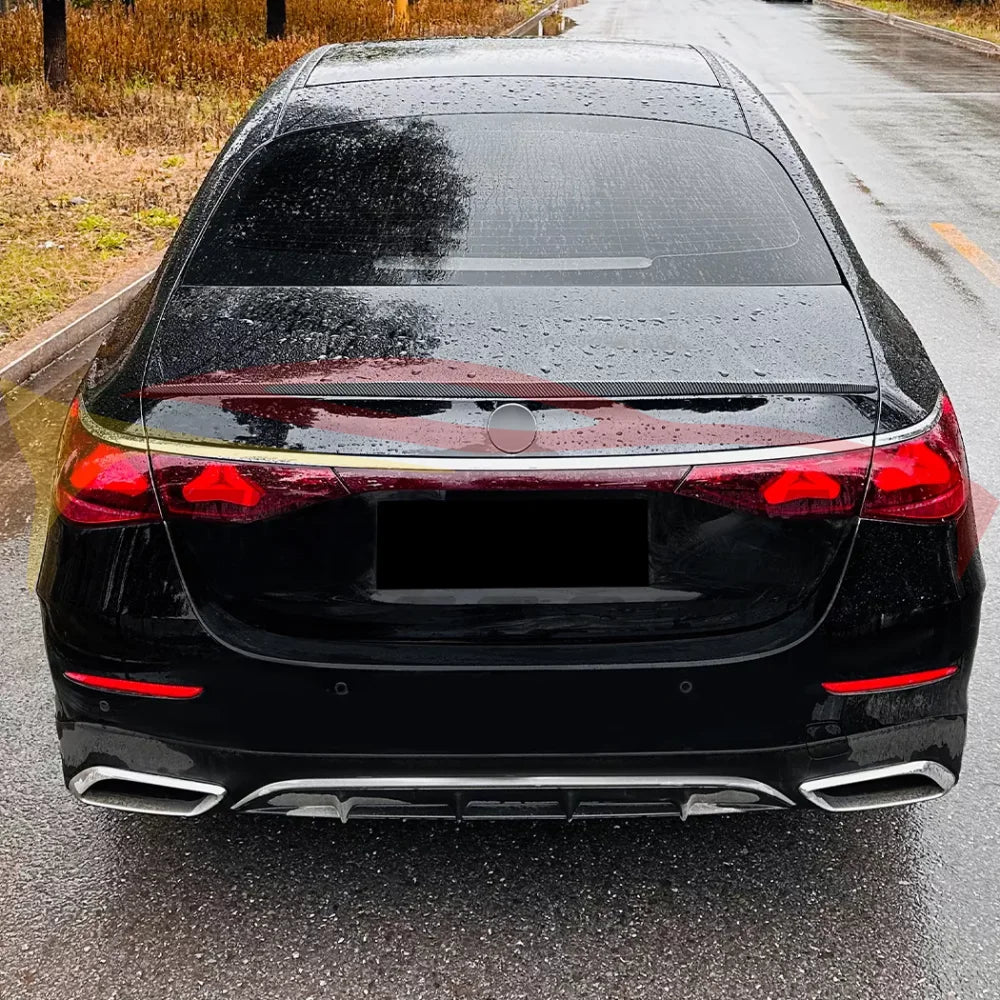 2024 + Mercedes-Benz E-Class V3 Style Carbon Fiber Trunk Spoiler | W214 Rear Trunk Spoilers