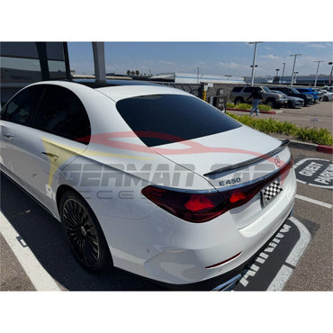 2024+ Mercedes-Benz E-Class V3 Style Carbon Fiber Trunk Spoiler | W214 Rear Trunk Spoilers