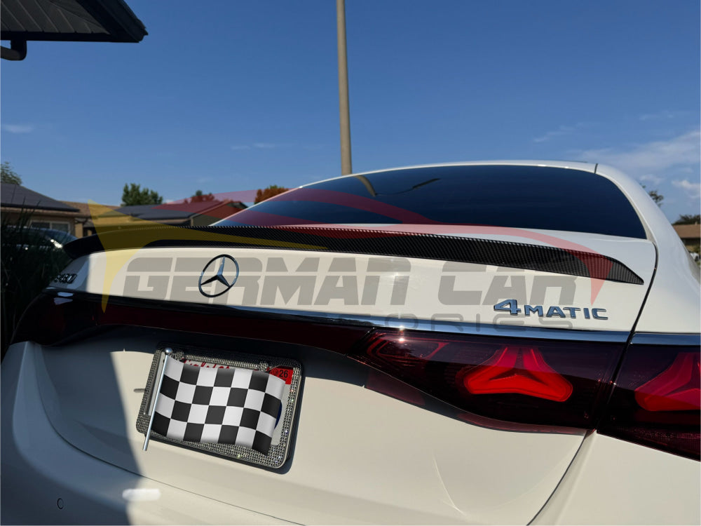 2024+ Mercedes-Benz E-Class V3 Style Carbon Fiber Trunk Spoiler | W214 Rear Trunk Spoilers