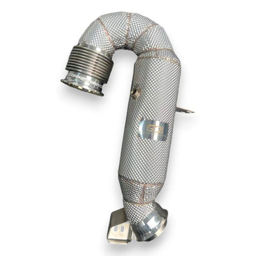 2018-2023 Mercedes E53 Amg Downpipe | W213 Yes Heat Shield / 200 Cell Euro 6 Sport High Flow Cat