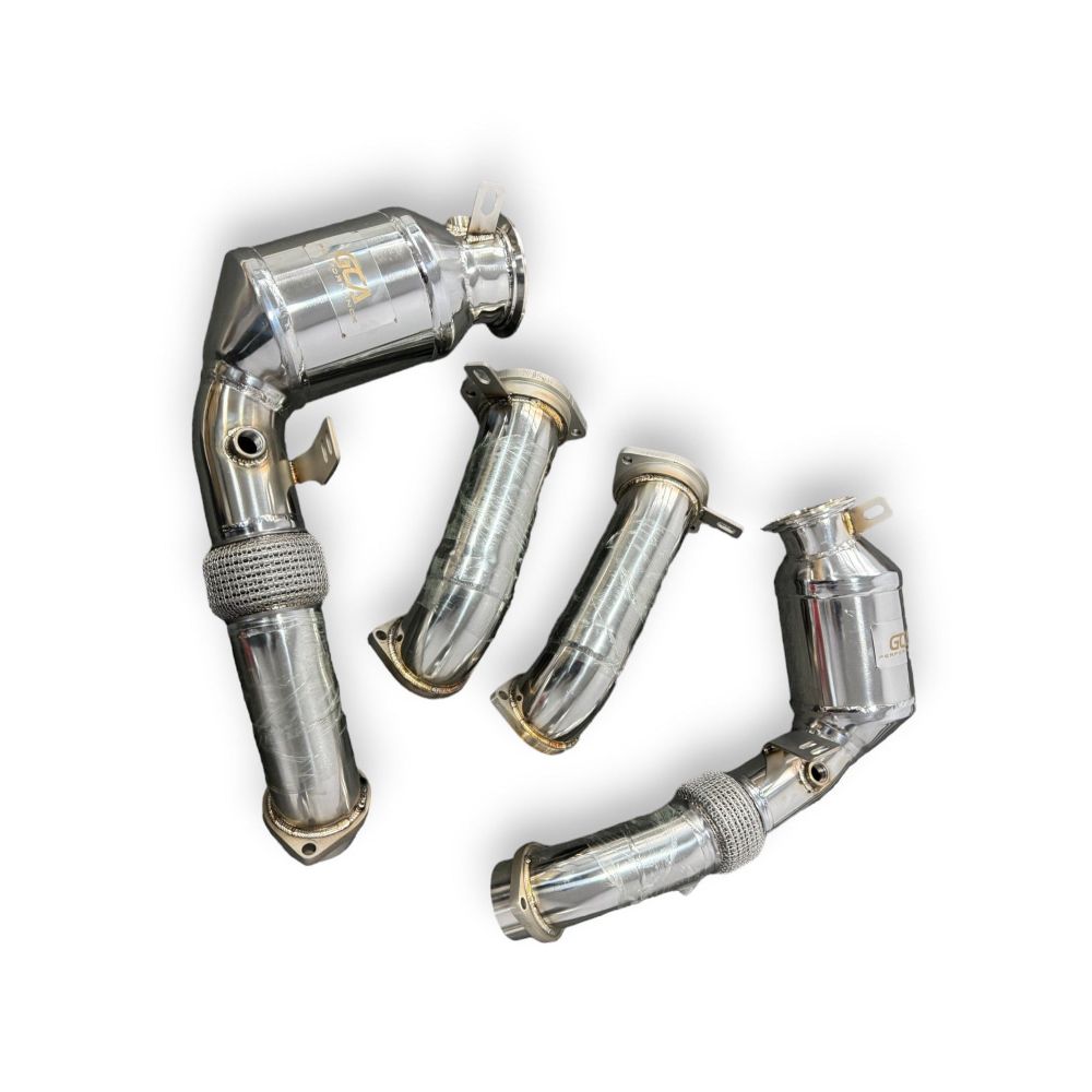 2025 + BMW M5 Downpipes | G90 No Heat Shield / Racing Downpipe (No Cat) Downpipes