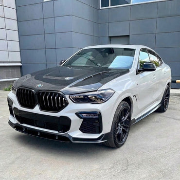 2019+ BMW X5/X6 V2 Style Carbon Fiber Hood | G05/G06