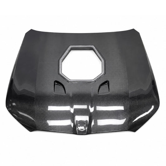 2024+ BMW 5-Series Glass Engine Cover V1 Carbon Fiber Hood | G60/G61