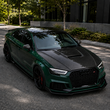 2014-2020 Audi A3/S3/RS3 P Style Carbon Fiber Hood | 8V/8V.5