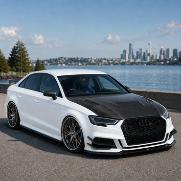 2014-2020 Audi A3/S3/RS3 C Style Carbon Fiber Hood | 8V/8V.5