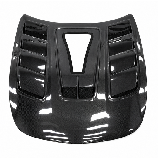 2016-2021 Mercedes AMG GT/GTS/GTC/GTR Glass Engine Cover V2 Carbon Fiber Hood | C190/R190