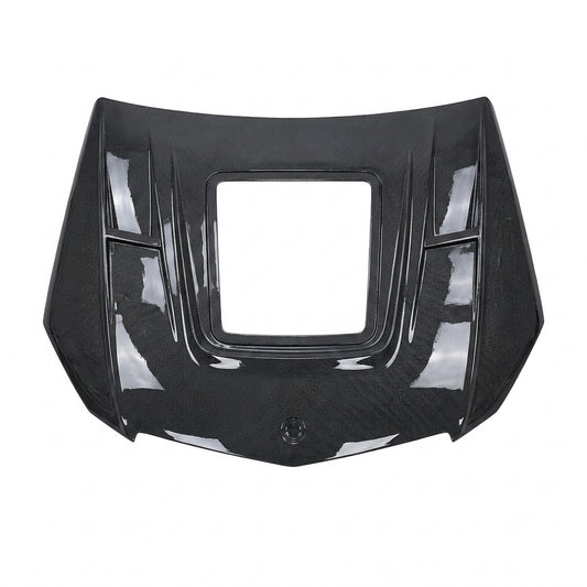 2008-2011 Mercedes C-Class Glass Engine Cover Carbon Fiber Hood | W204/C204