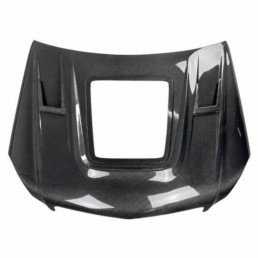 2012-2015 Mercedes C-Class Glass Engine Cover Carbon Fiber Hood | W204/C204