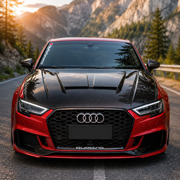2014-2020 Audi A3/S3/RS3 TK Style Carbon Fiber Hood | 8V/8V.5