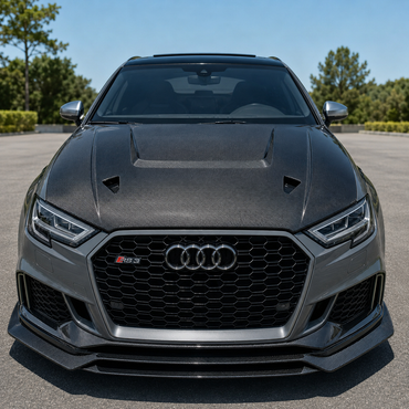 2014-2020 Audi A3/S3/RS3 V3 Style Carbon Fiber Hood | 8V/8V.5