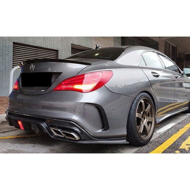 2014-2019 Mercedes-Benz CLA-Class Carbon Fiber Rear Diffuser with Brake Light | W117/C117