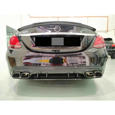 2015-2018 Mercedes-Benz C-Class C63 Style Carbon Fiber Rear Diffuser | W205 Sedan