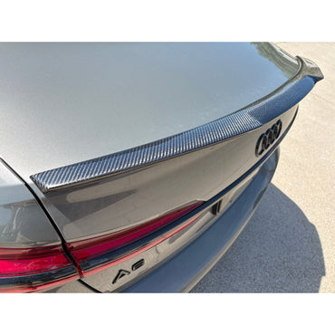 2019+ Audi A6/S6 V Style Carbon Fiber Trunk Spoiler | C8 A6/S6