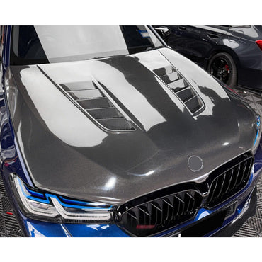 2017-2023 BMW 5-Series V Style Carbon Fiber Hood I G30/G31/F90