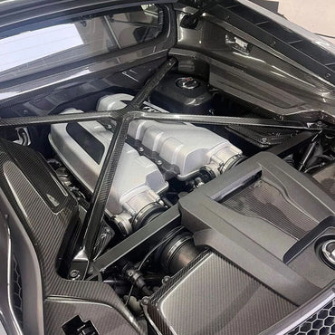 2016-2024 Audi R8 Carbon Fiber Engine Bay X Brace I MK2
