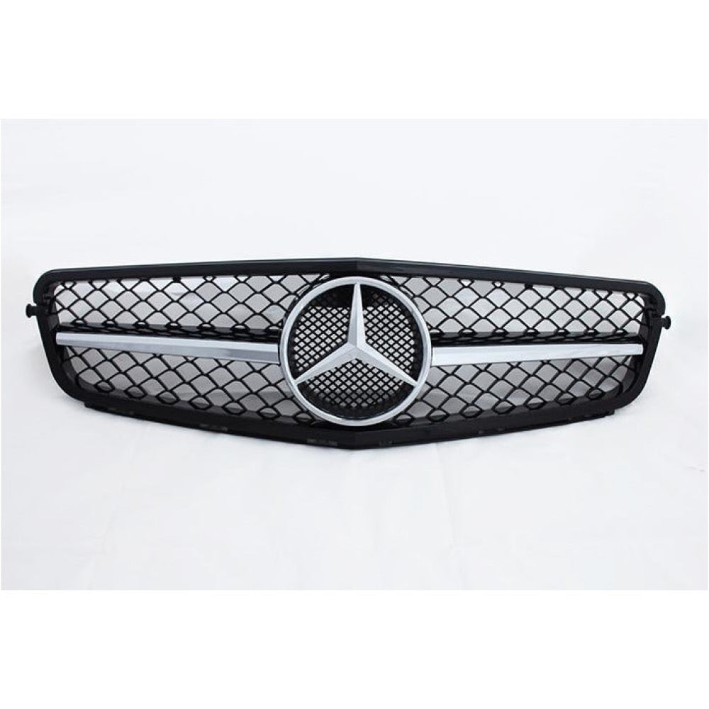  C63 AMG Style Front Grill Grille For Mercedes Benz C