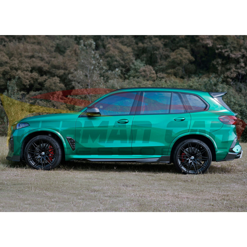 2019+ BMW X6 3 Piece Carbon Fiber Rear Diffuser with LED Brake Light ...