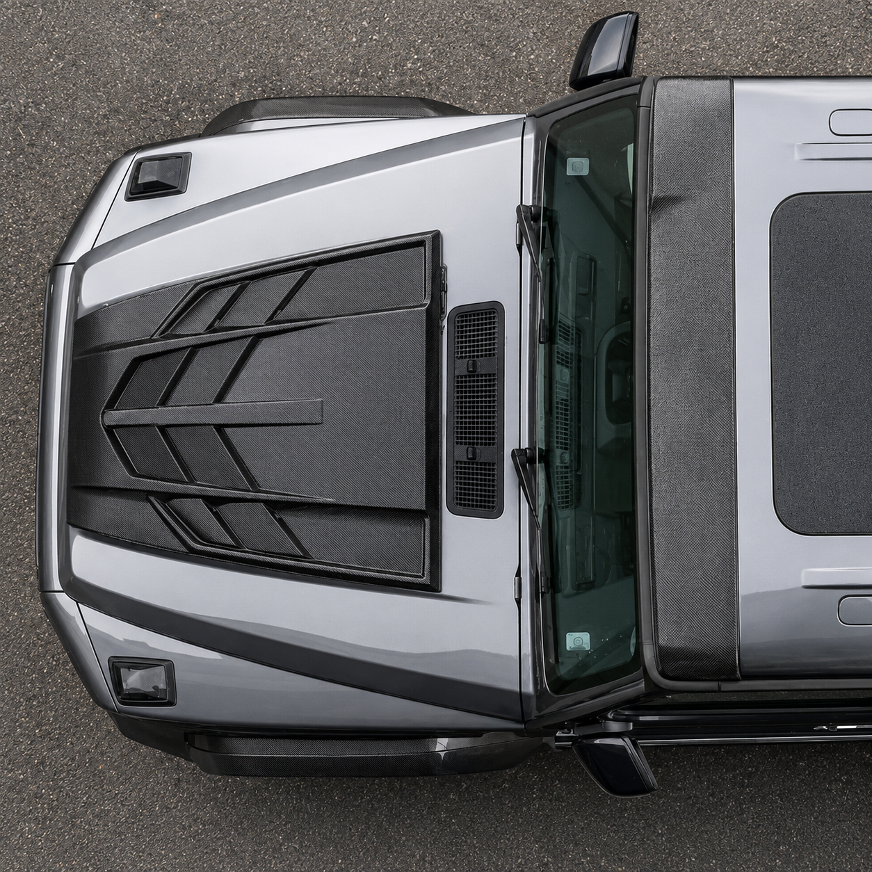 2019-2024 Mercedes G-Class/G63 AMG V2 Style Carbon Fiber Hood Scoop | W463A/W464