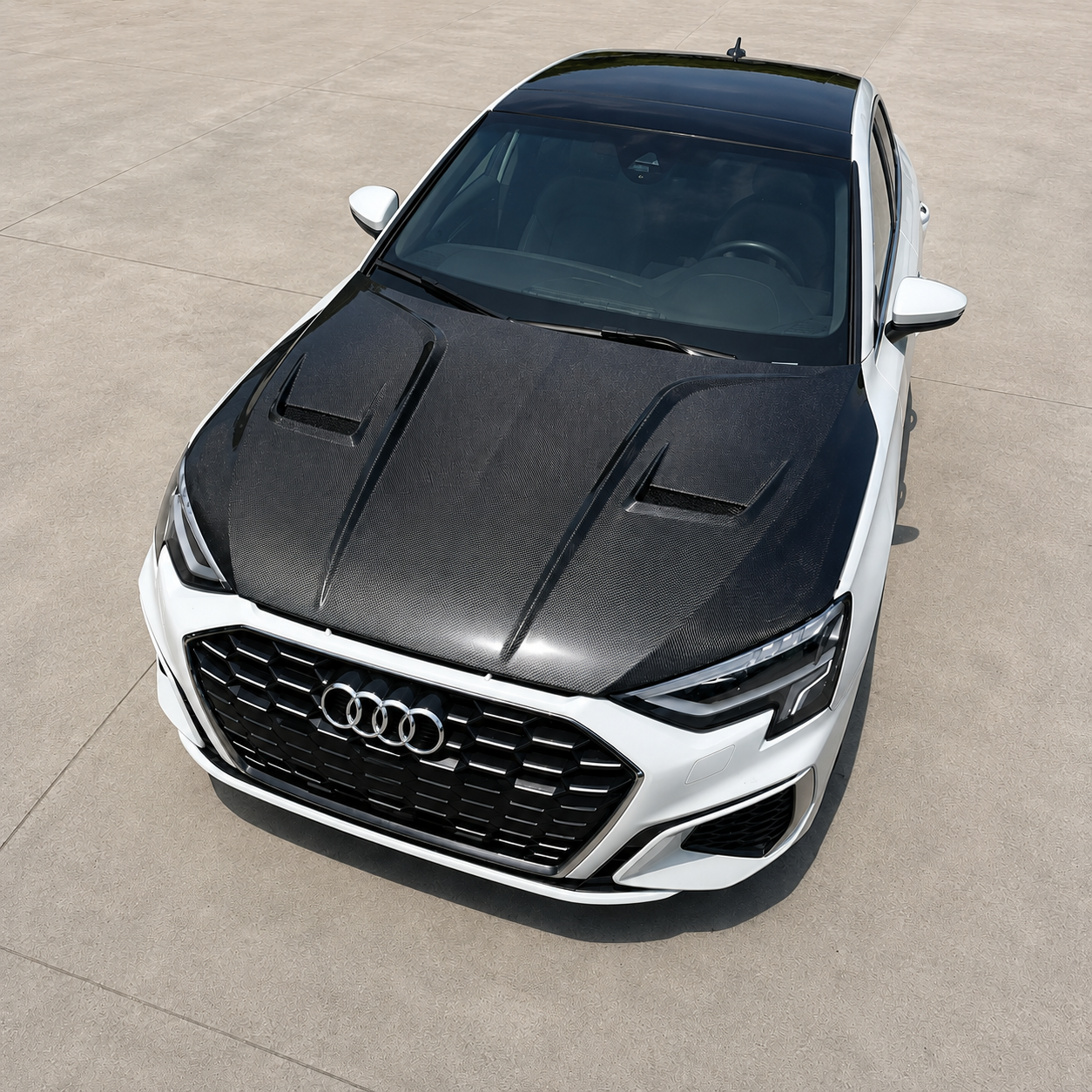 2021+ Audi A3/S3/RS3 P Style Carbon Fiber Hood | 8Y/8Y.5