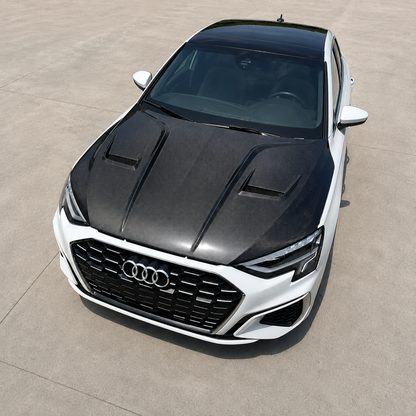 2021+ Audi A3/S3/RS3 P Style Carbon Fiber Hood | 8Y/8Y.5