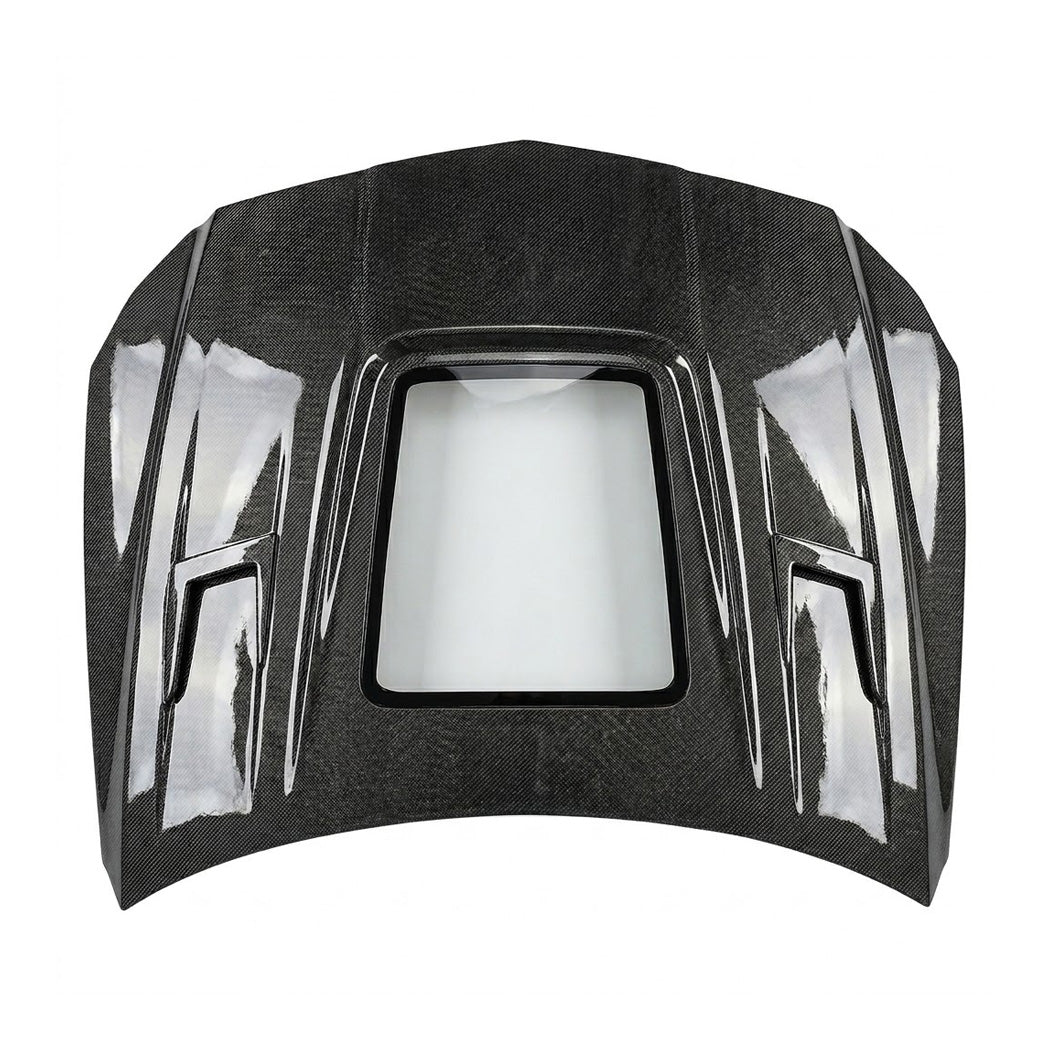 2012-2018 Mercedes CLS-Class/CLS63 AMG Glass Engine Cover Carbon Fiber Hood | C218/W218