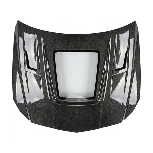 2012-2018 Mercedes CLS-Class/CLS63 AMG Glass Engine Cover Carbon Fiber Hood | C218/W218