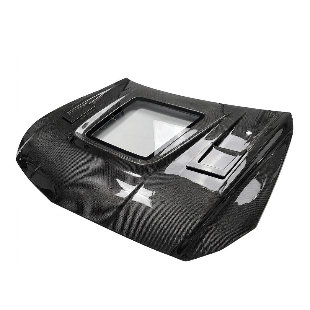 2012-2018 Mercedes CLS-Class/CLS63 AMG Glass Engine Cover Carbon Fiber Hood | C218/W218