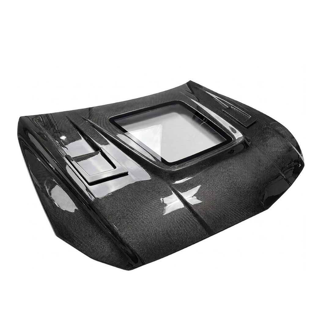 2012-2018 Mercedes CLS-Class/CLS63 AMG Glass Engine Cover Carbon Fiber Hood | C218/W218