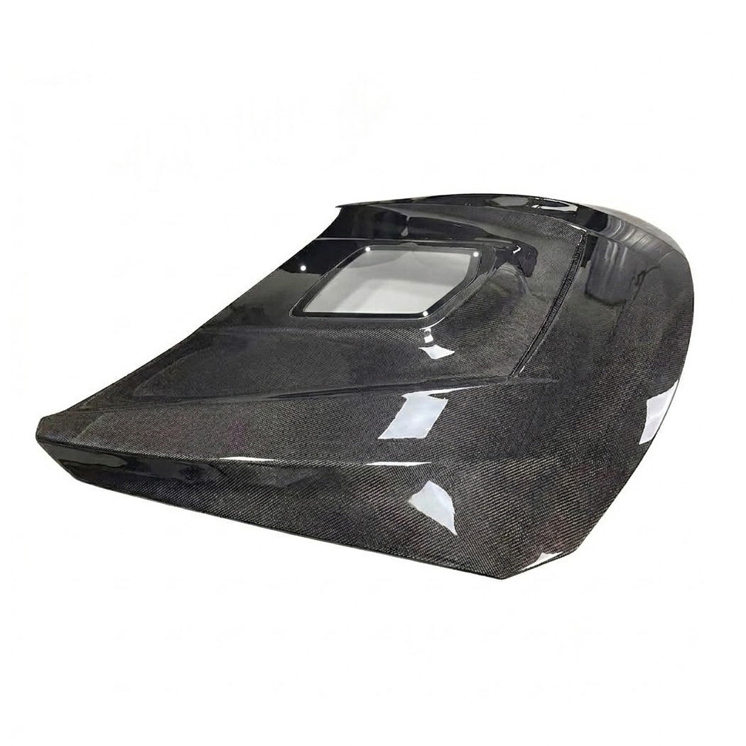 2015-2021 BMW M3/M4 Glass Engine Cover Carbon Fiber Hood | F80/F82/F83