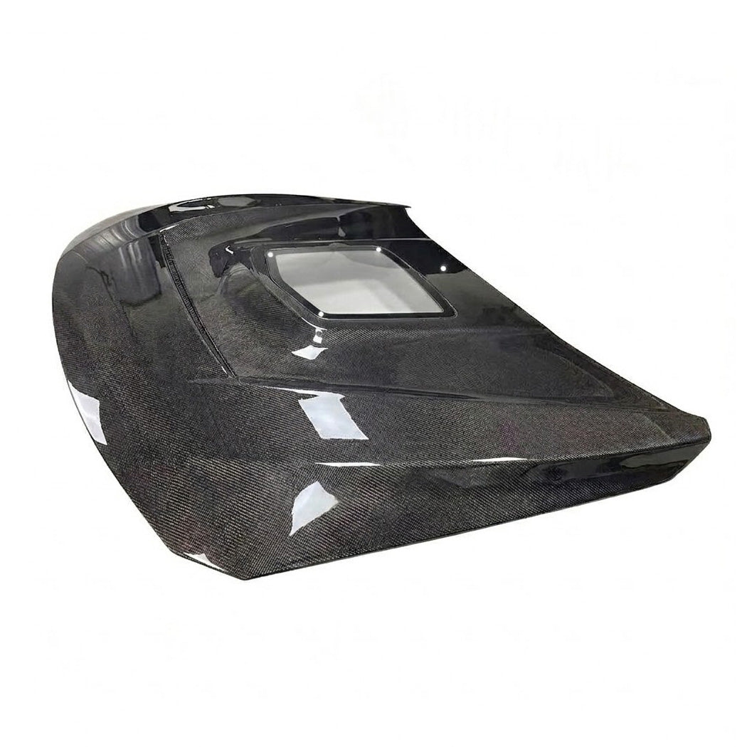2015-2021 BMW M3/M4 Glass Engine Cover Carbon Fiber Hood | F80/F82/F83