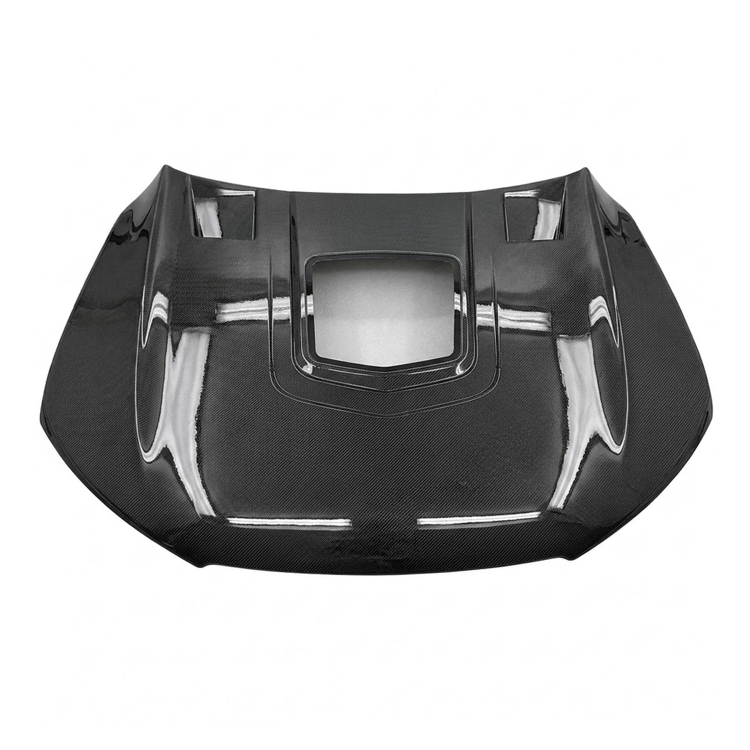 2012-2018 Audi A7/S7/RS7 Glass Engine Cover Style Carbon Fiber Hood | C7/C7.5