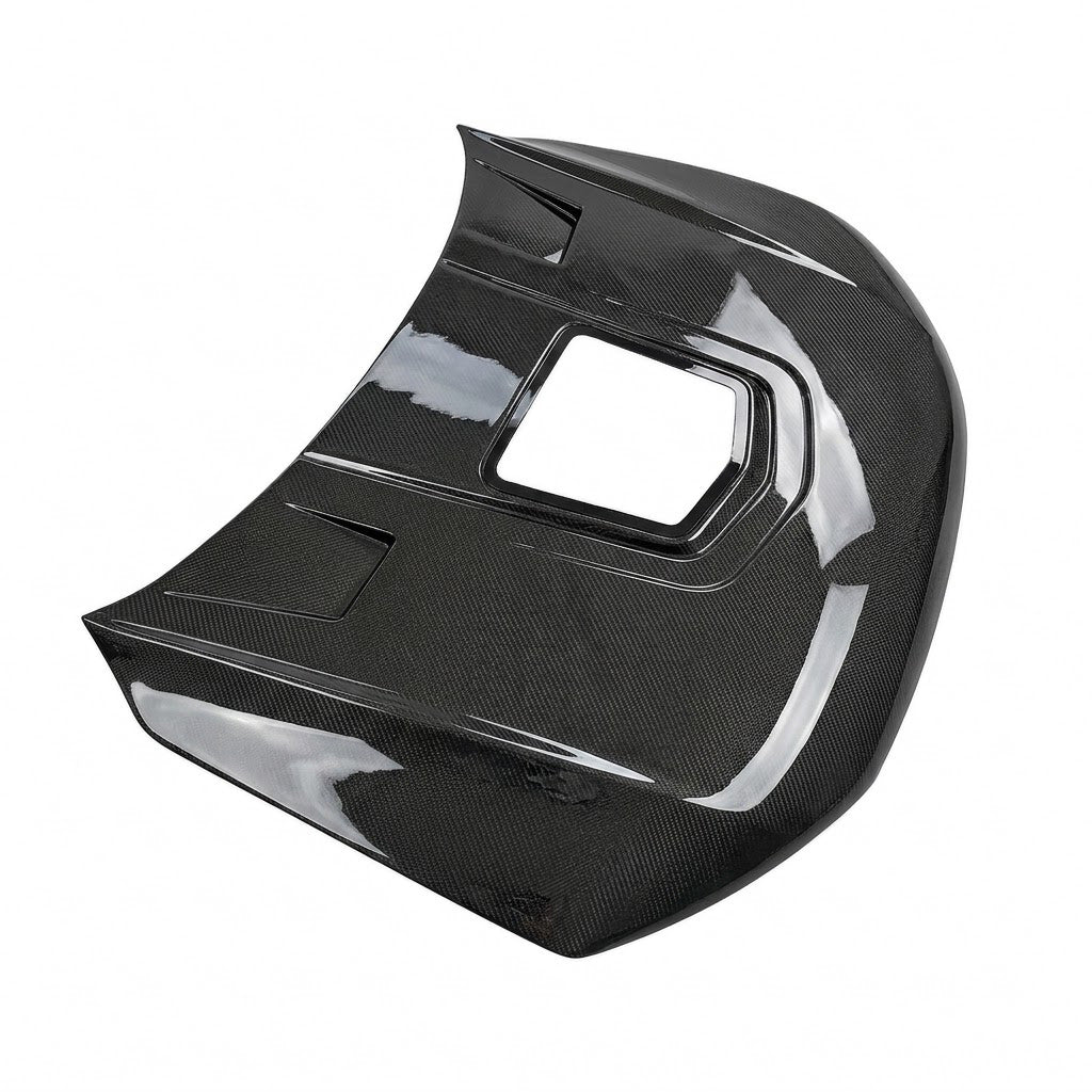 2012-2018 Audi A6/S6/RS6 Glass Engine Cover Carbon Fiber Hood | C7/C7.5