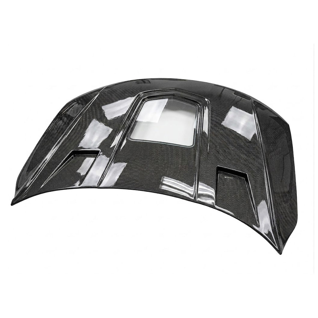 2012-2018 Audi A6/S6/RS6 Glass Engine Cover Carbon Fiber Hood | C7/C7.5