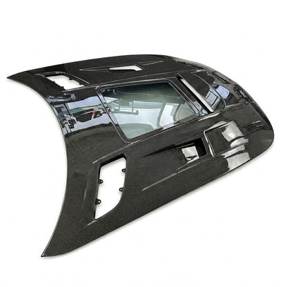 2016-2021 Mercedes AMG GT/GTS/GTC/GTR Glass Engine Cover Carbon Fiber Hood | C190