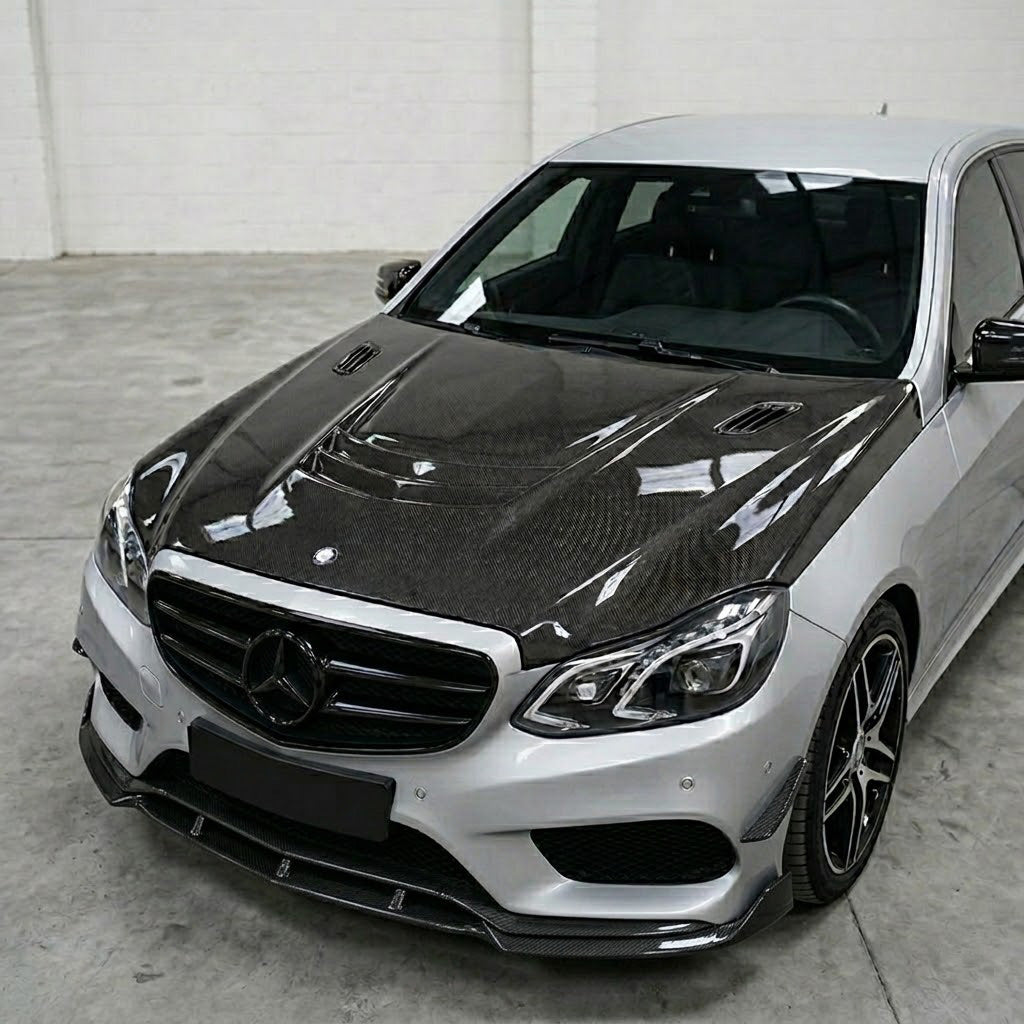 2014-2016 Mercedes E-Class/E63 B Style Carbon Fiber Hood | W212/S212