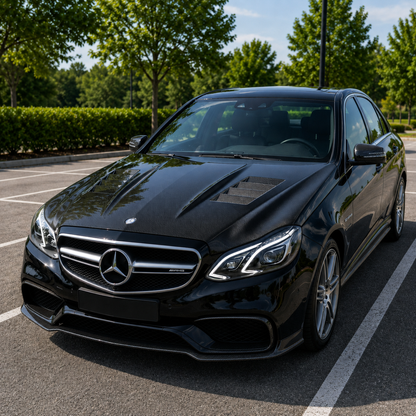 2014-2016 Mercedes E-Class/E63 AMG V Style Carbon Fiber Hood | W212/S212