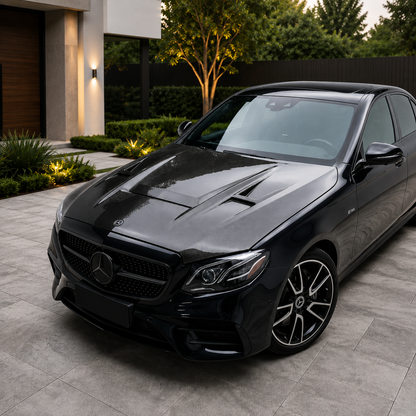 2017-2020 Mercedes E-Class D Style Carbon Fiber Hood | W213