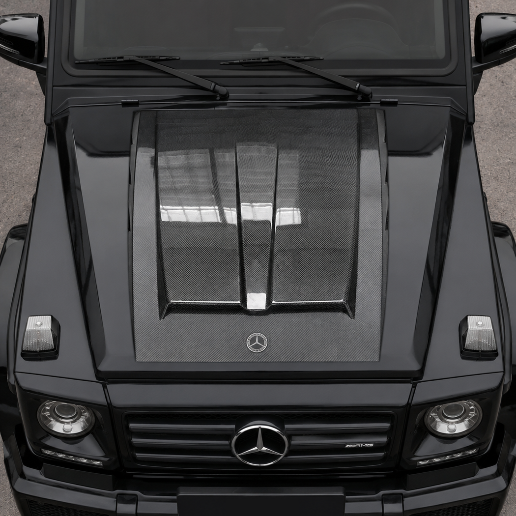 2002-2018 Mercedes G-Class/G63 AMG V3 Style Carbon Fiber Hood Scoop | W463